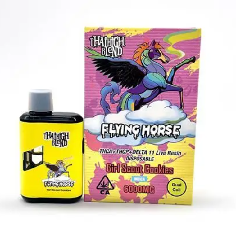 the product packaging diagram of Flying horse 6GM Thai high blend  delta disposable 